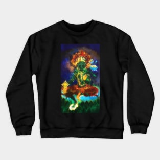 Aryatara, noble Tara, bodhisattva of compassion Crewneck Sweatshirt